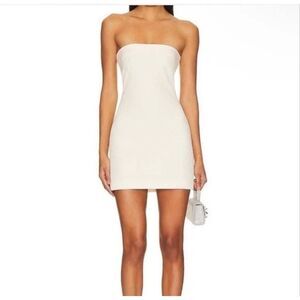 NWT Miscreants London x Revolve Ivory Cupid Mini Dress Size US 4 UK 8